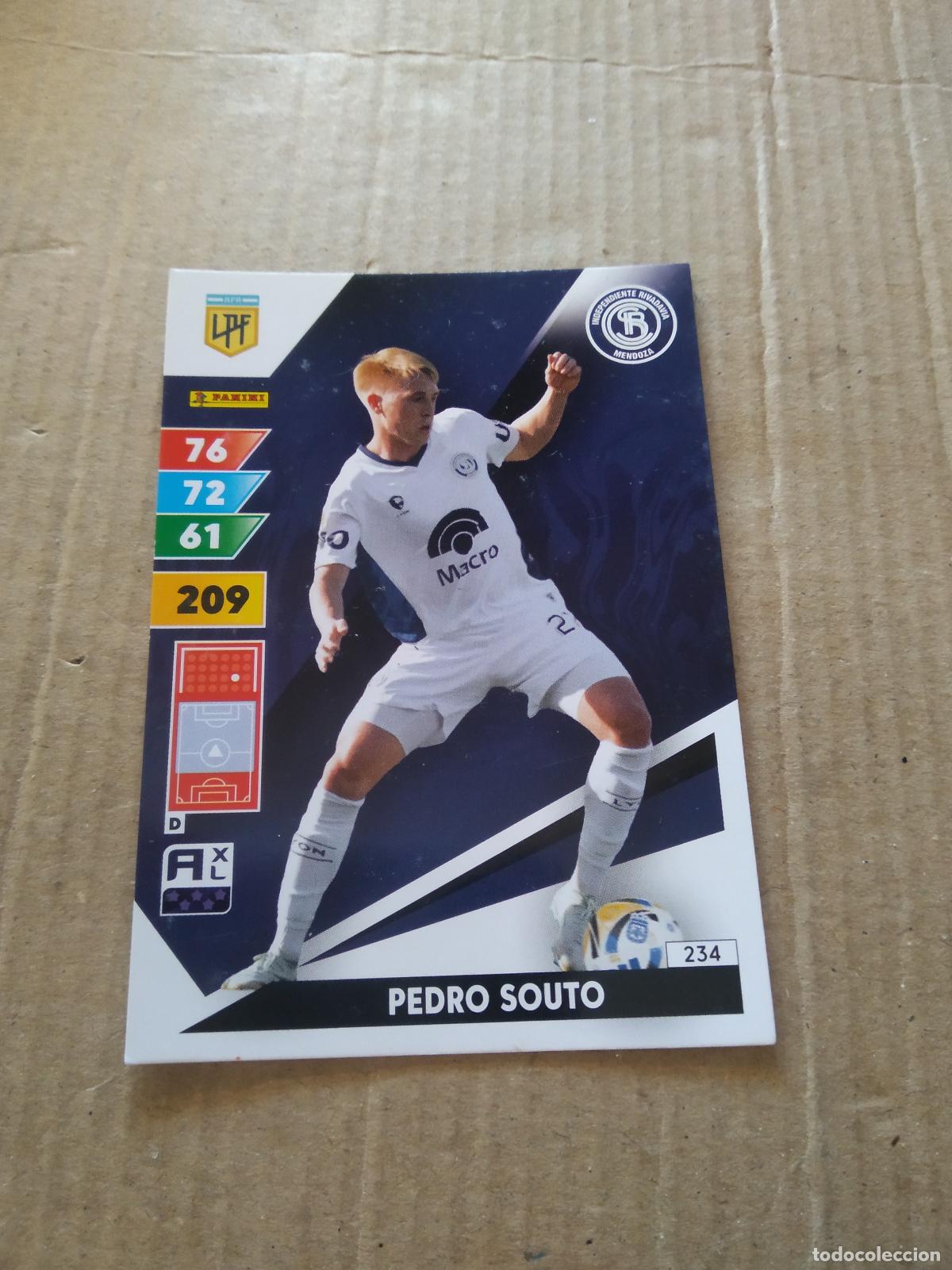 Cromos de F&uacute;tbol: 234 PEDRO SOUTO INDEPENDIENTE RIVADAVIA CROMO FUTBOL PANINI ARGENTINO 2025 LIGA ARGENTINA ADRENALYN