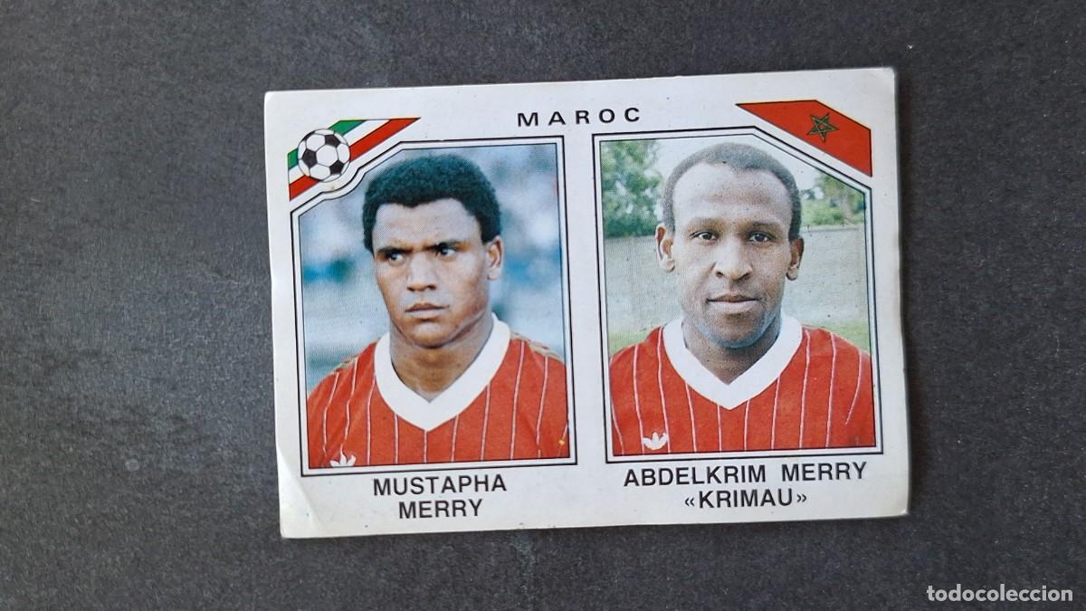 Cromos de F&uacute;tbol: L3 MERRY - KRIMAU SELECCION MARRUECOS 426 MUNDIAL MEXICO 86 PANINI NUNCA PEGADO SIN PEGAR
