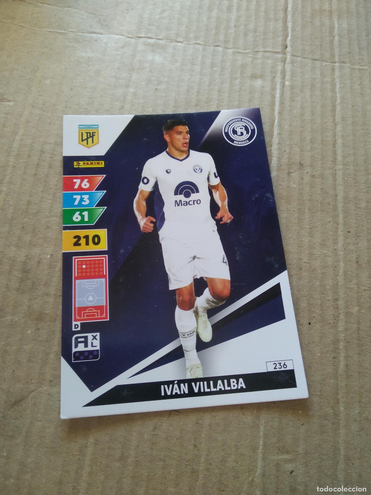 Cromos de F&uacute;tbol: 236 IVAN VILLALBA INDEPENDIENTE RIVADAVIA CROMO FUTBOL PANINI ARGENTINO 2025 ARGENTINA ADRENALYN