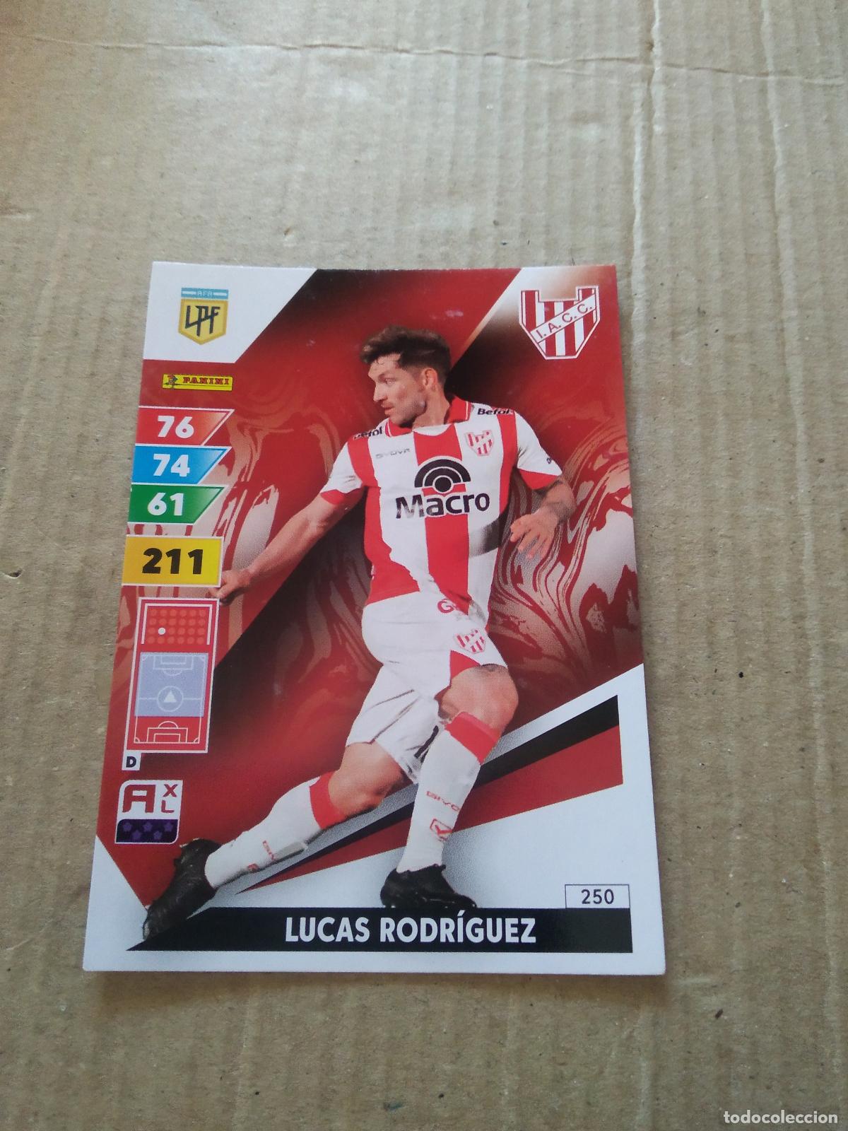 Cromos de F&uacute;tbol: 250 LUCAS RODRIGUEZ INSTITUTO CROMO FUTBOL PANINI ARGENTINO 2025 ARGENTINA ADRENALYN