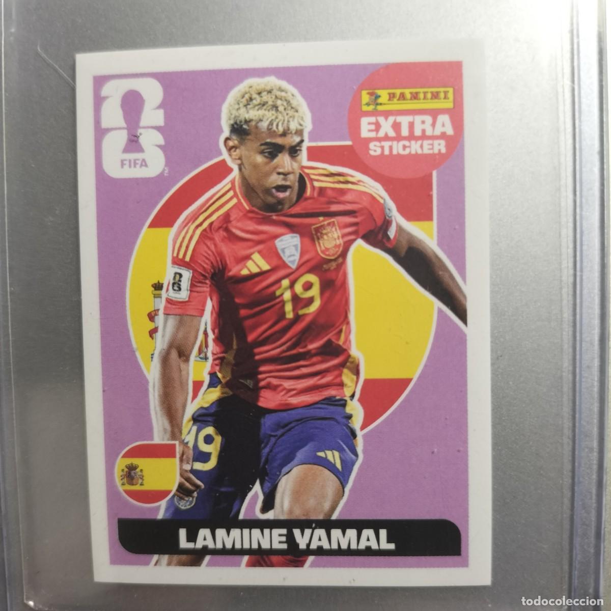 Fu&szlig;ball-Sticker: LAMINE YAMAL,EXTRA STICKER(MORADO)FIFA WORLD CUP USA-MEX-CAN,2026, PANINI.