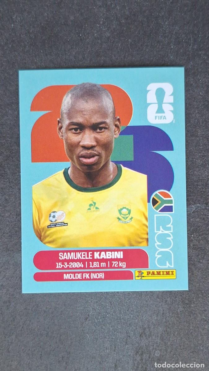 Cromos de F&uacute;tbol: L1 KABINI SELECCION SUDAFRICA 5 MUNDIAL FIFA WORLD CUP 2026 PANINI NUNCA PEGADO SIN PEGAR