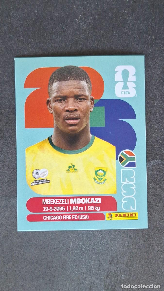 Cromos de F&uacute;tbol: L1 MBOZAKI SELECCION SUDAFRICA 6 MUNDIAL FIFA WORLD CUP 2026 PANINI NUNCA PEGADO SIN PEGAR