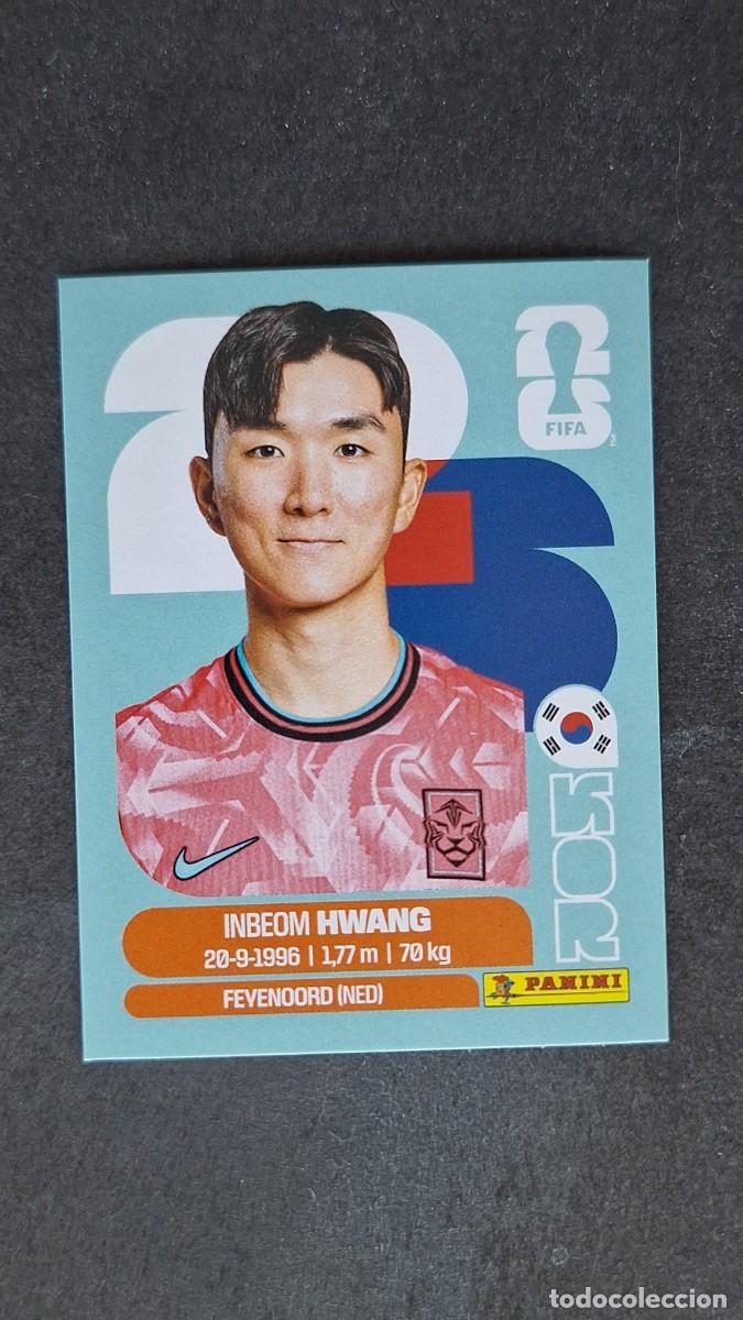 Cromos de F&uacute;tbol: L1 INBEOM HWANG SELECCION KOREA DEL SUR 11 MUNDIAL FIFA WORLD CUP 2026 PANINI NUNCA PEGADO SIN PEGAR