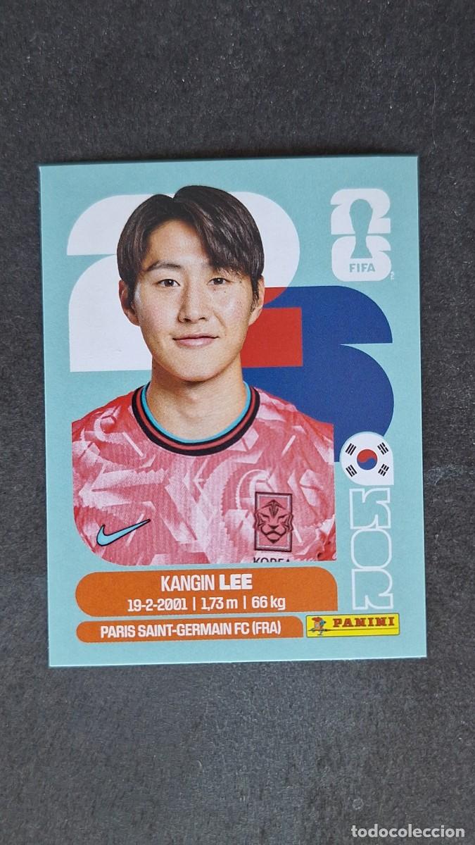 Cromos de F&uacute;tbol: L1 KANGIN LEE SELECCION KOREA DEL SUR 12 MUNDIAL FIFA WORLD CUP 2026 PANINI NUNCA PEGADO SIN PEGAR