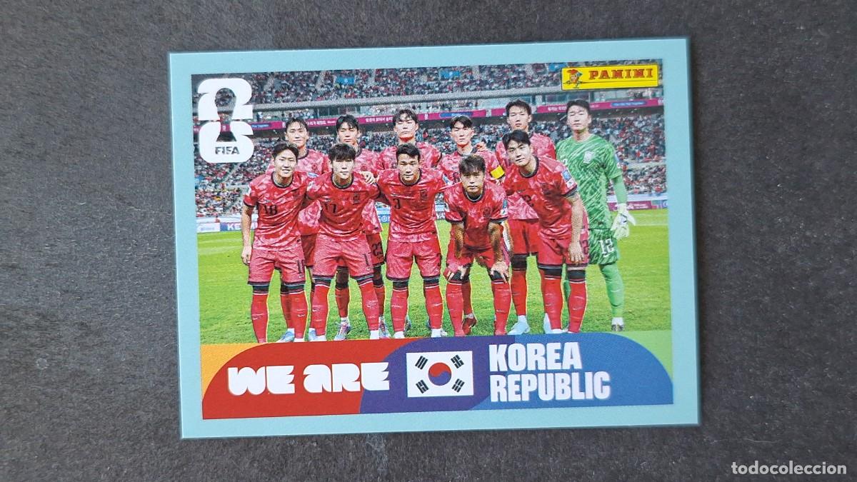 Cromos de F&uacute;tbol: L1 EQUIPO SELECCION KOREA DEL SUR 13 MUNDIAL FIFA WORLD CUP 2026 PANINI NUNCA PEGADO SIN PEGAR