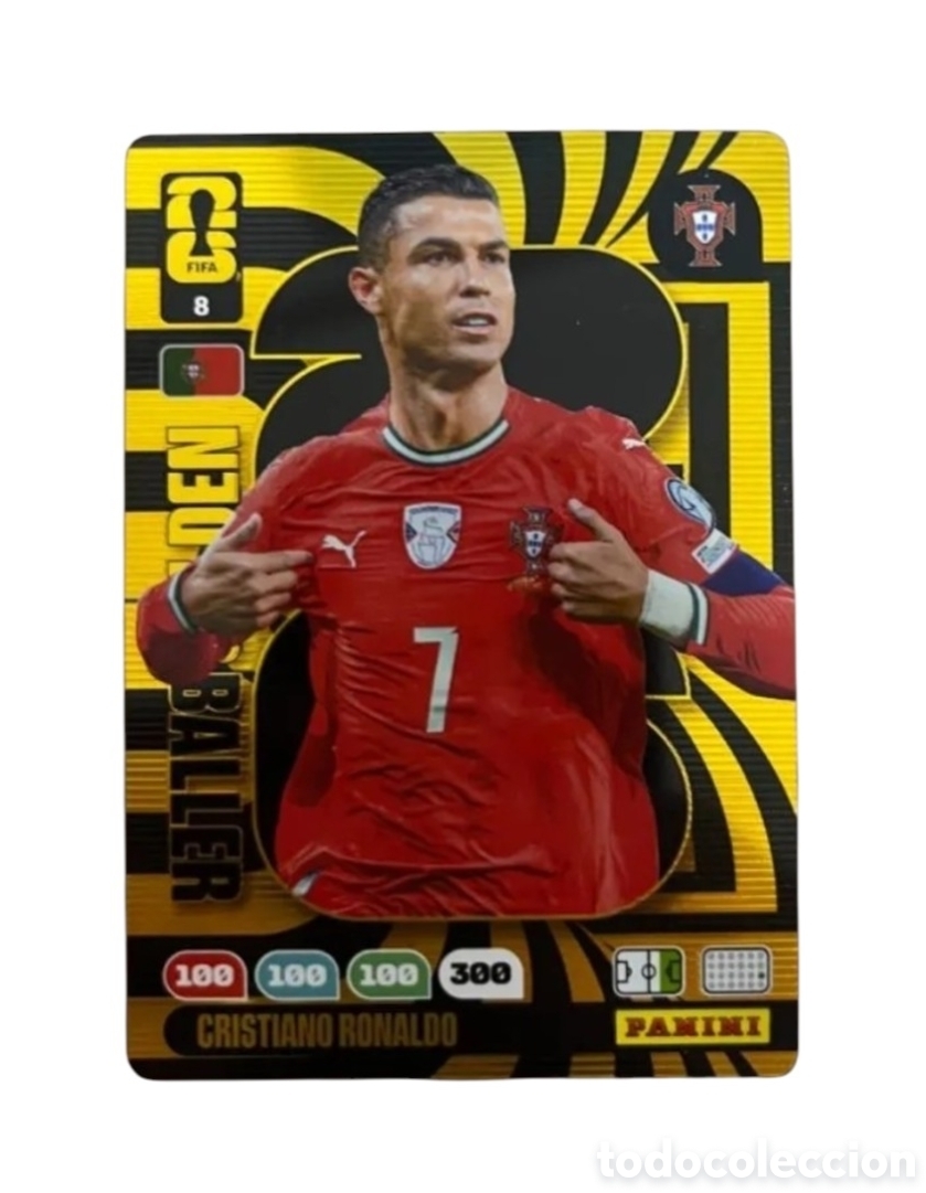 Cromos de F&uacute;tbol: CRISTIANO RONALDO (PORTUGAL) GOLDEN BALLER , PANINI ADRENALYN FIFA WORLD CUP 2026