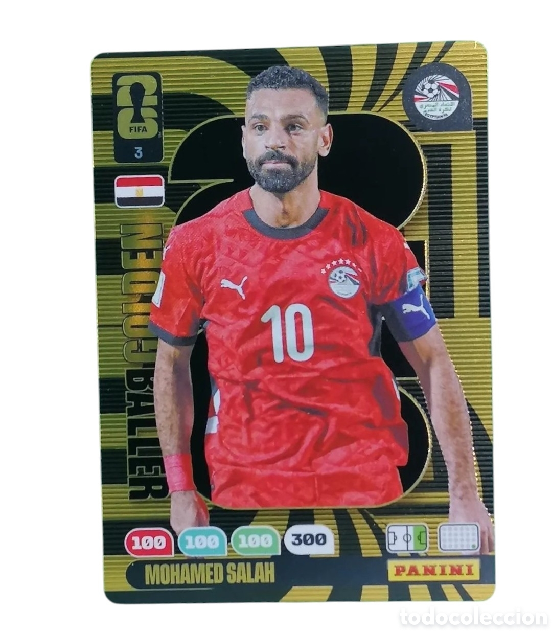 Cromos de F&uacute;tbol: MOHAMED SALAH (EGIPTO) GOLDEN BALLER , PANINI ADRENALYN FIFA WORLD CUP 2026