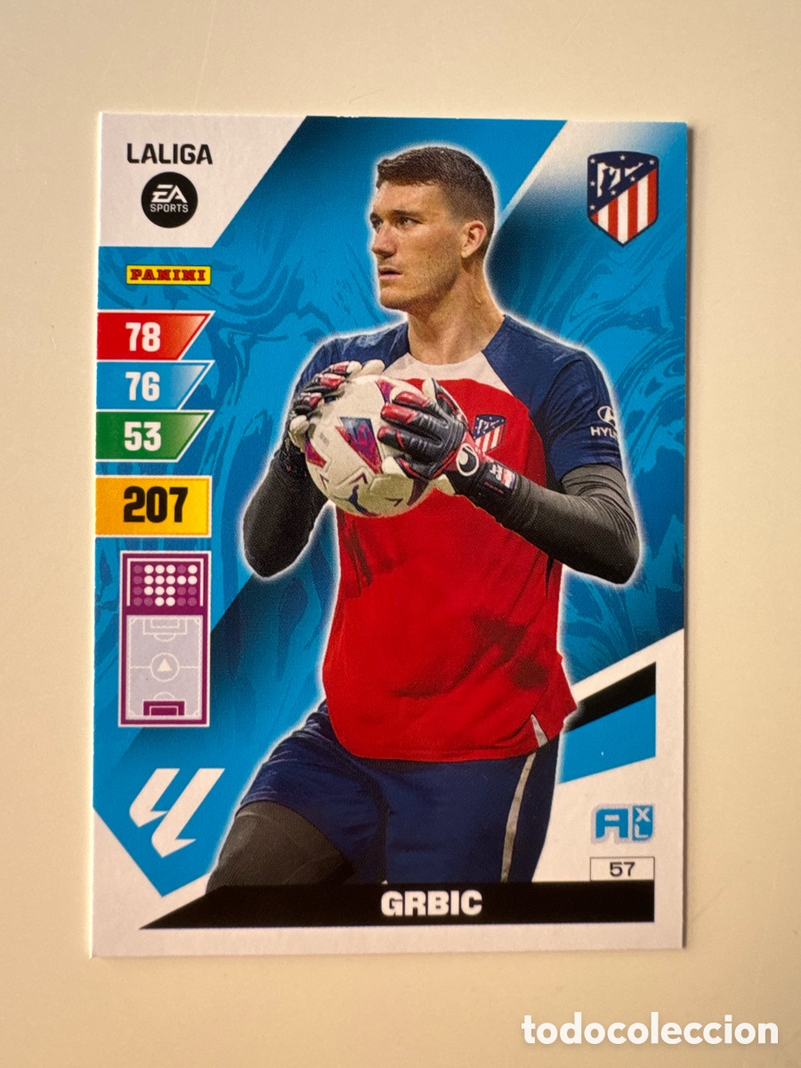 Cromos de F&uacute;tbol: PANINI ADRENALYN XL La Liga 2023 2024 23 24 Ivo Grbić Atl&eacute;tico de Madrid N&ordm; 57
