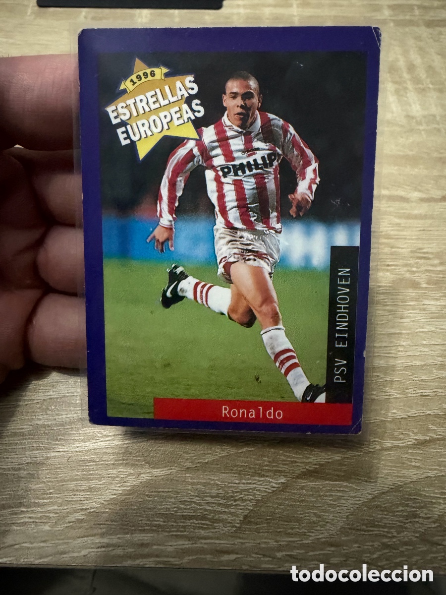 Cromos de F&uacute;tbol: Ronaldo PSV - rookie - estrellas europeas 1996