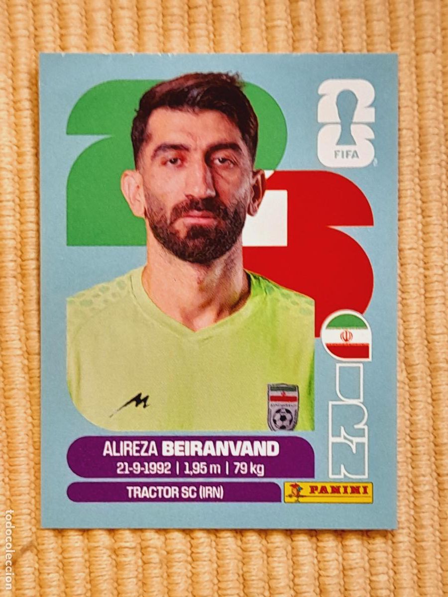 Cromos de F&uacute;tbol: CROMO IRN 2 Alireza Beiranvand IRAN. FIFA WORLD CUP 2026 (MUNDIAL MEXICO EE.UU CANADA) STICKERS