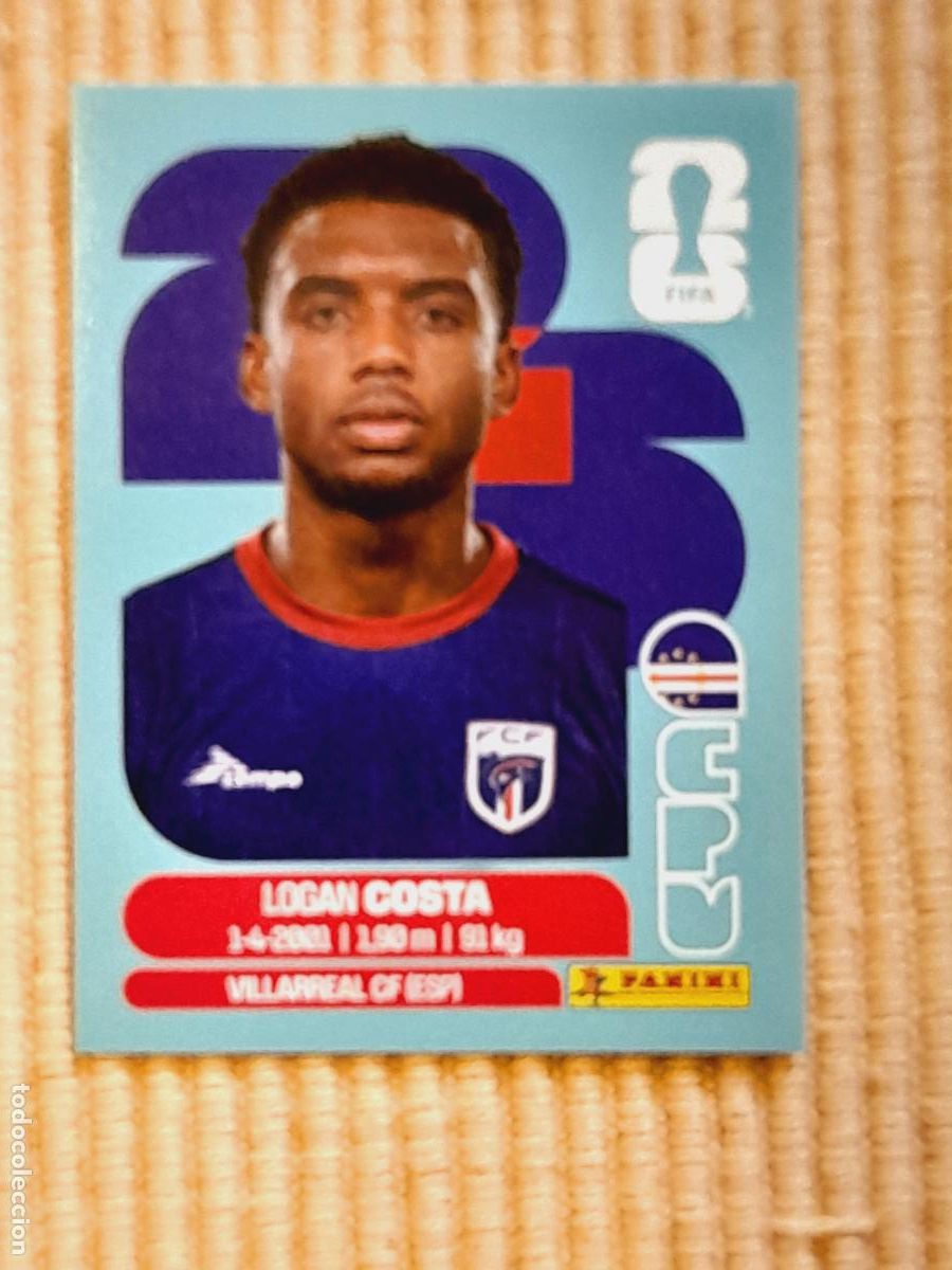 Cromos de F&uacute;tbol: CROMO CPV 3 Logan Costa, CABO VERDE. FIFA WORLD CUP 2026 (MUNDIAL MEXICO EE.UU CANADA) STICKERS
