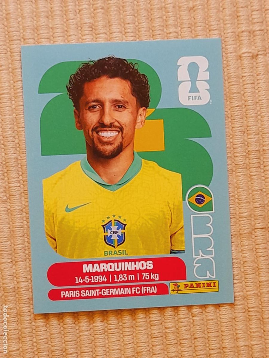 Cromos de F&uacute;tbol: CROMO BRA 4 Marquinhos, BRASIL. FIFA WORLD CUP 2026 (MUNDIAL MEXICO EE.UU CANADA) STICKERS