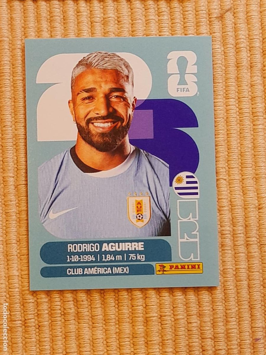 Cromos de F&uacute;tbol: CROMO URU 19 Rodrigo Aguirre, URUGUAY. FIFA WORLD CUP 2026 (MUNDIAL MEXICO EE.UU CANADA) STICKERS