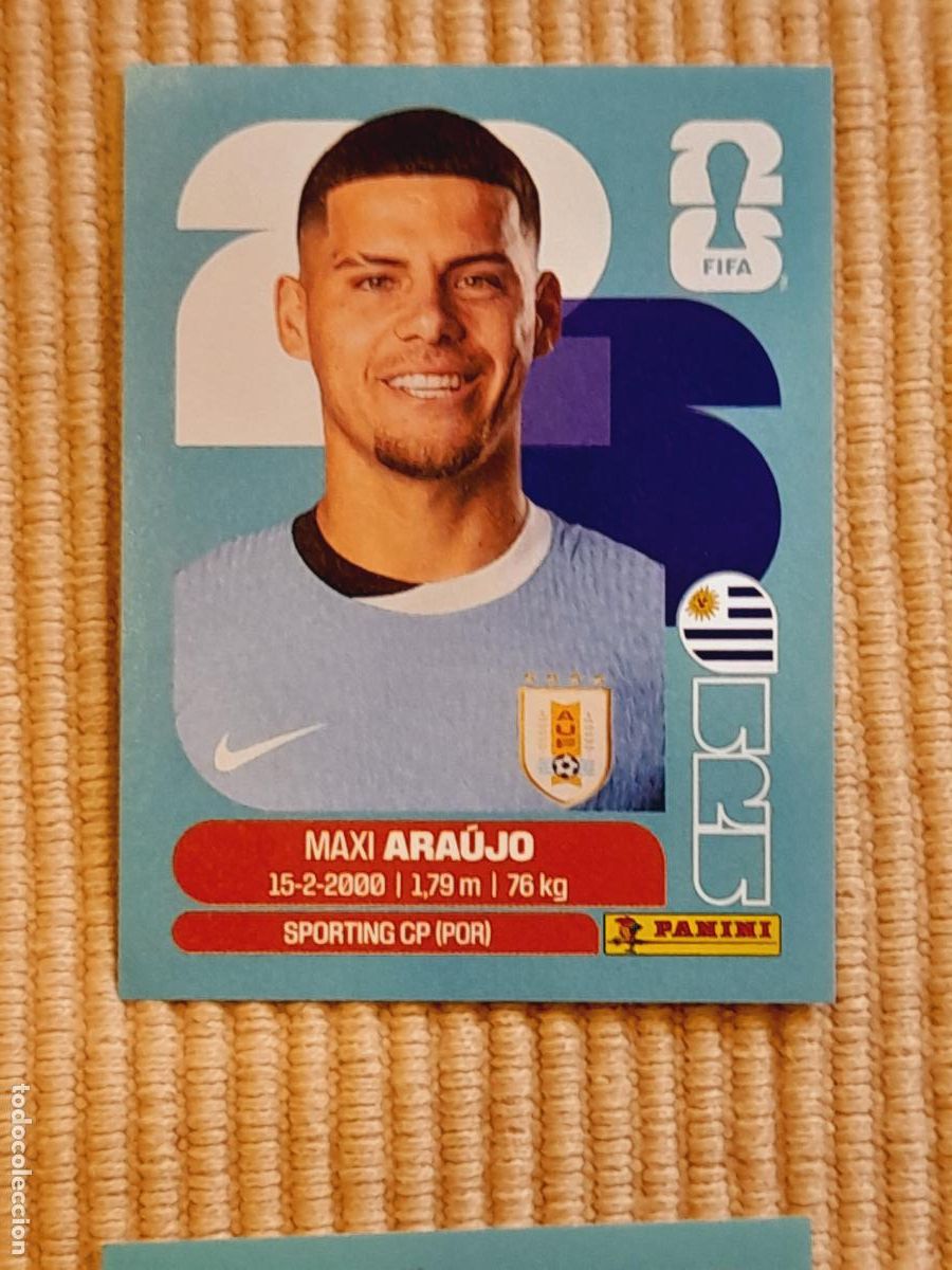 Cromos de F&uacute;tbol: CROMO URU 16 Maxi Ara&uacute;jo, URUGUAY. FIFA WORLD CUP 2026 (MUNDIAL MEXICO EE.UU CANADA) STICKERS