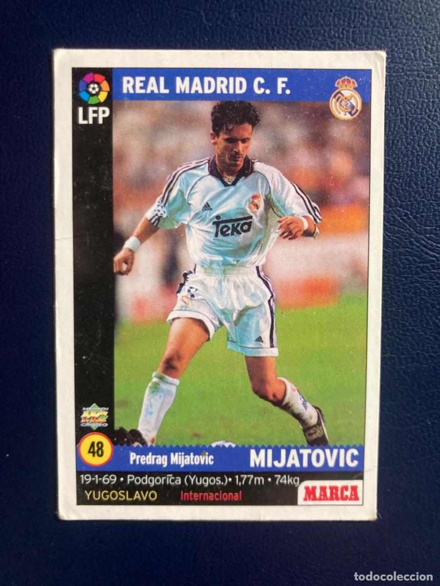 Cromos de F&uacute;tbol: 48 MIJATOVIC REAL MADRID LIGA MARCA 1998-1999 MUNDICROMO 98-99