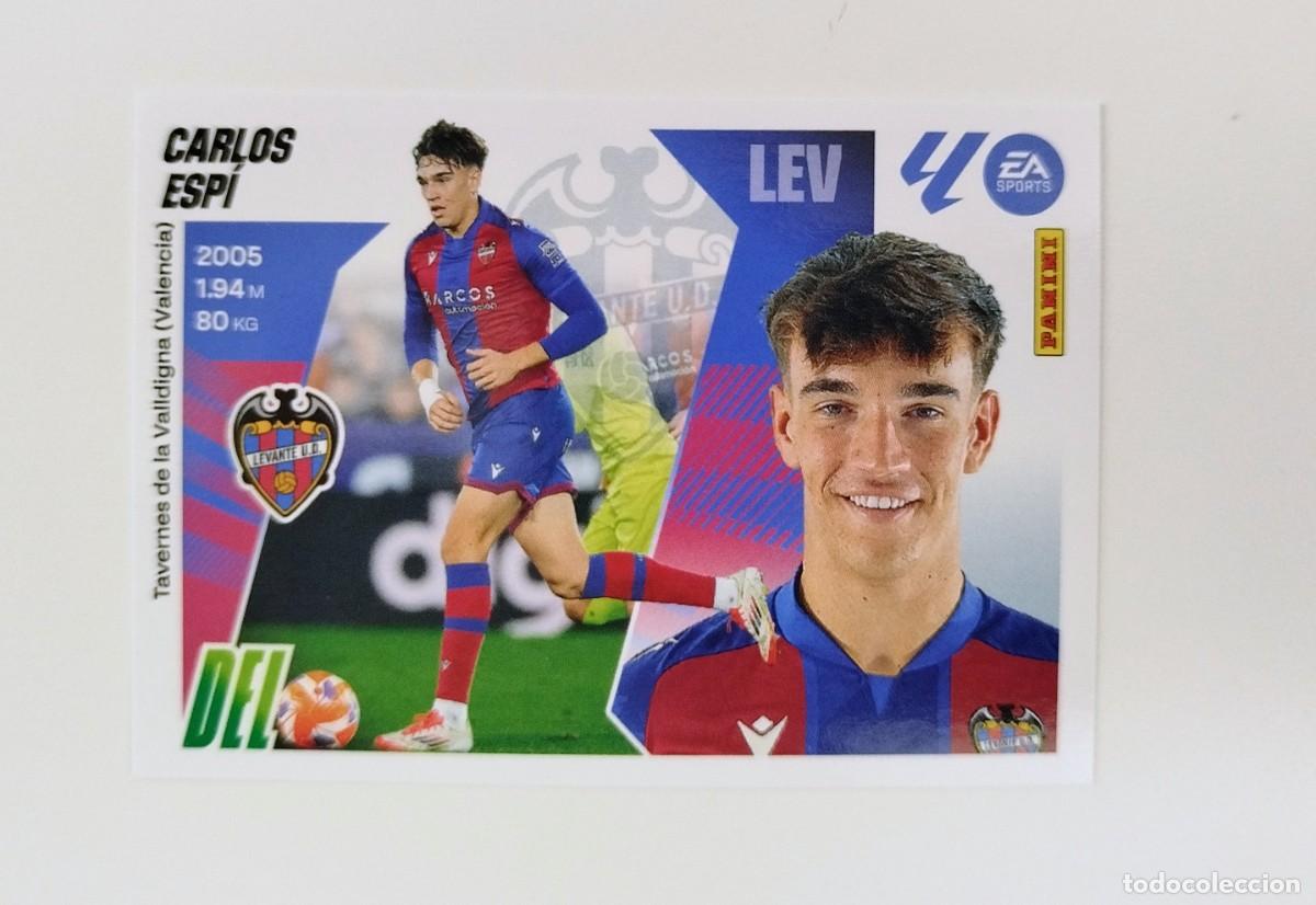 Cromos de F&uacute;tbol: Carlos Esp&iacute; 19A SIN PEGAR NUNCA PEGADO Levante UD Liga Ediciones Este 25 26 / 2025 2026