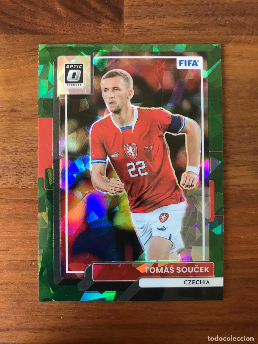 Cromos de F&uacute;tbol: TOMAS SOUCEK - CHEQUIA - OPTIC GREEN CRACKED ICE - PANINI DONRUSS FIFA 2022 2023 22 23