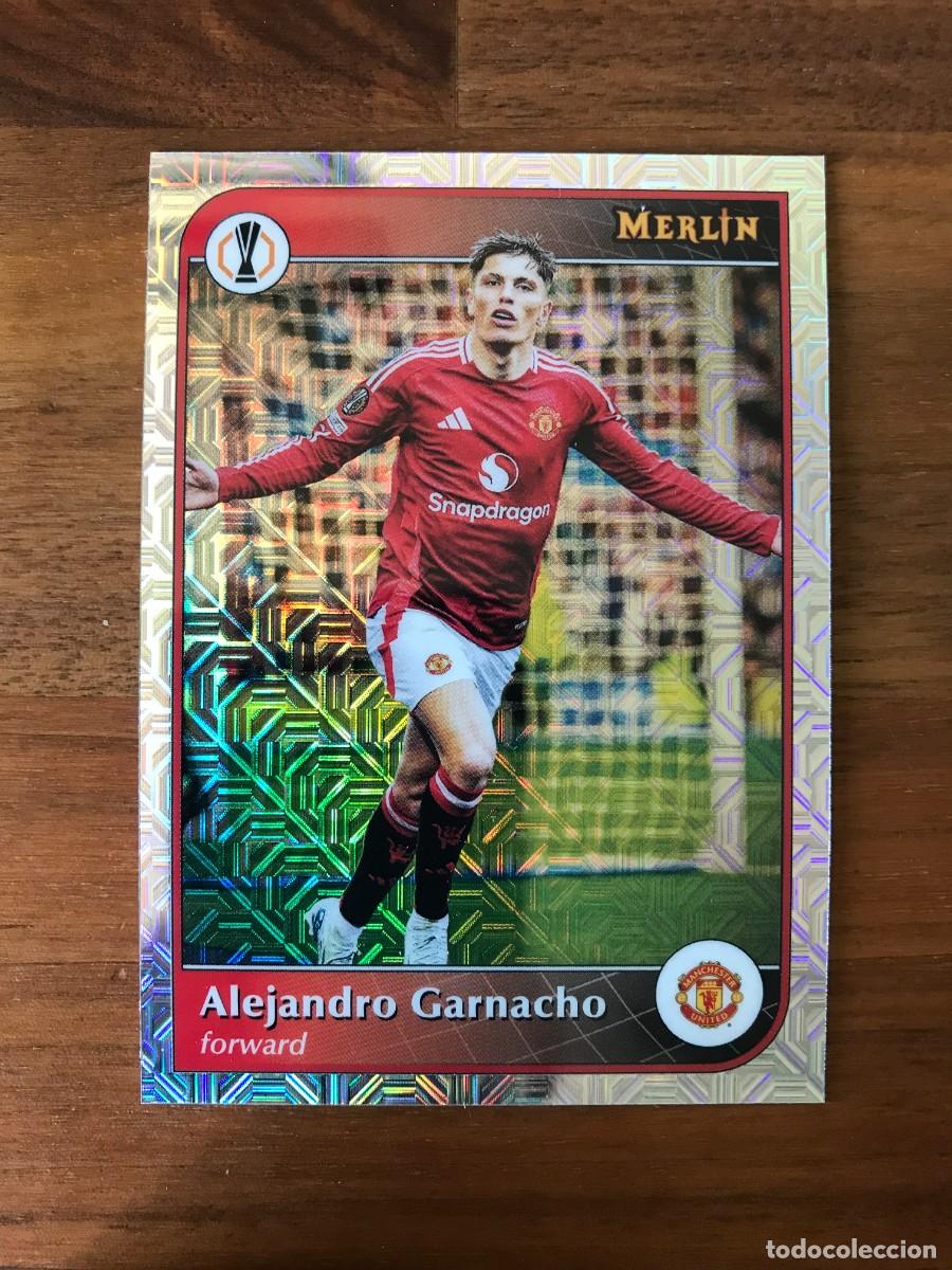 Cromos de F&uacute;tbol: ALEJANDRO GARNACHO - MANCHESTER UNITED - MOJO REFRACTOR - TOPPS MERLIN CHROME 2025 25