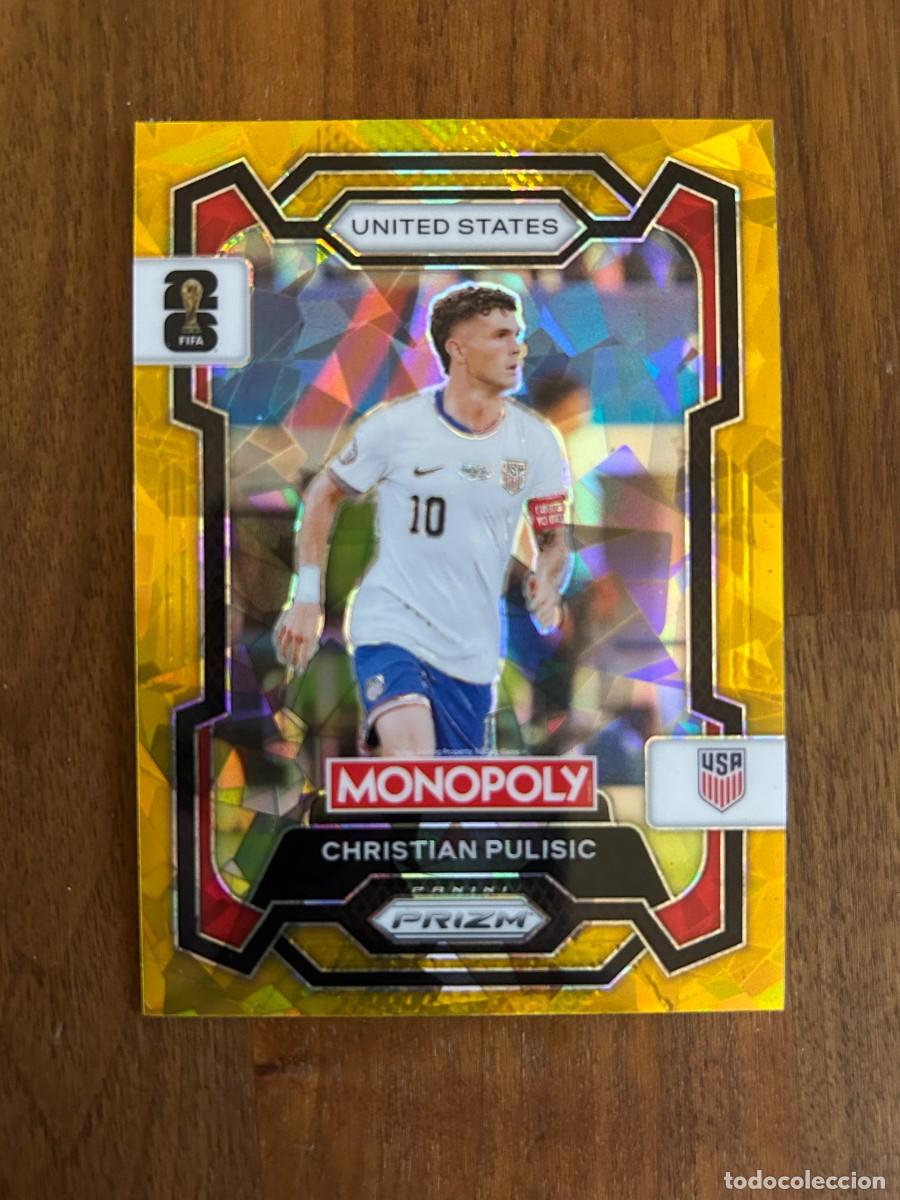 Cromos de F&uacute;tbol: CHRISTIAN PULISIC - ESTADOS UNIDOS - GOLD CRACKED ICE - PANINI MONOPOLY PRIZM WORLD CUP - 2026 26