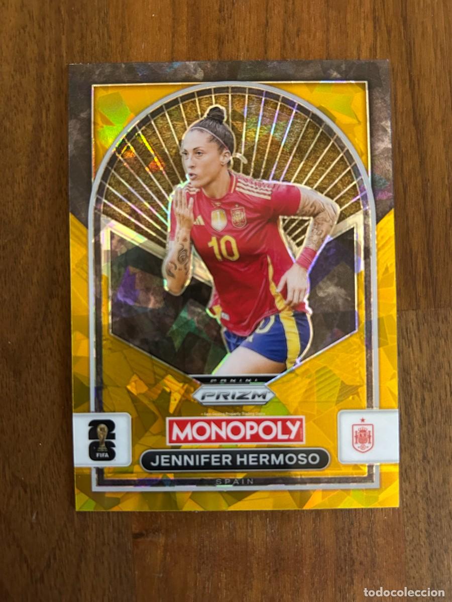 Cromos de F&uacute;tbol: JENNIFER HERMOSO - ESPA&Ntilde;A - GOLD CRACKED ICE - PANINI MONOPOLY PRIZM WORLD CUP - 2026 26