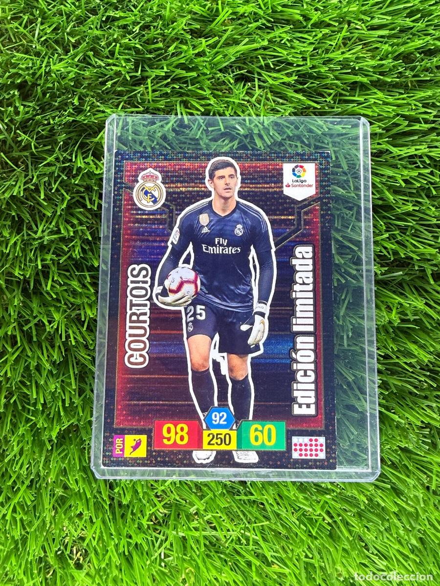 Cromos de F&uacute;tbol: Courtois Edici&oacute;n Limitada Real Madrid CF Adrenalyn XL 18 19