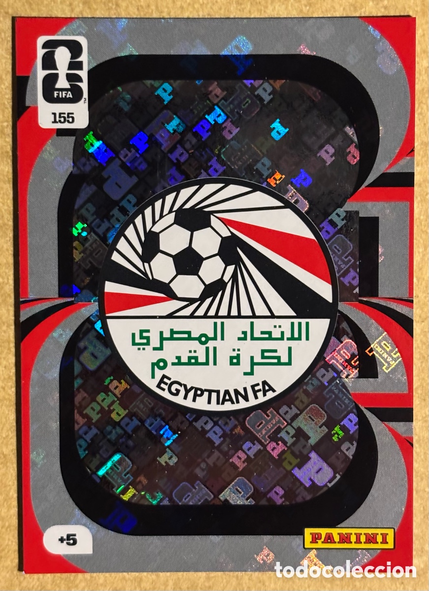 Cromos de F&uacute;tbol: ESCUDO DE EGIPTO. CARTA PANINI ADRENALYN XL FIFA WORLD CUP 2026. #155.
