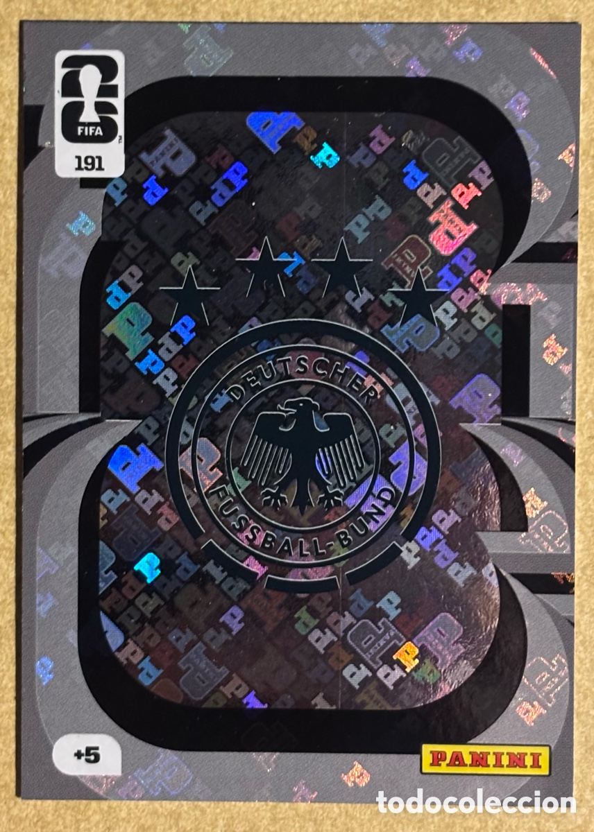 Cromos de F&uacute;tbol: ESCUDO DE ALEMANIA. CARTA PANINI ADRENALYN XL FIFA WORLD CUP 2026. #191.
