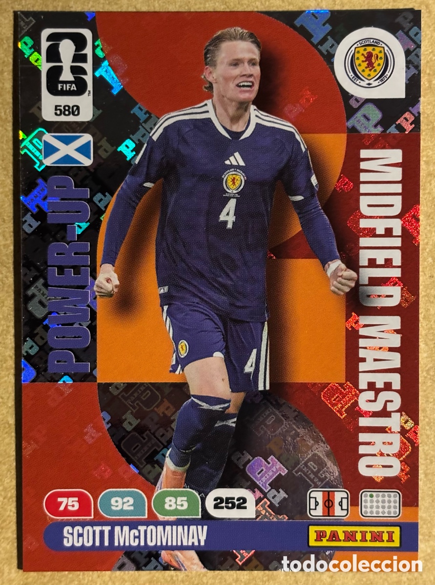 Cromos de F&uacute;tbol: SCOTT McTOMINAY (ESCOCIA). CARTA POWER-UP MIDFIELD MAESTRO PANINI FIFA WORLD CUP 2026. #580