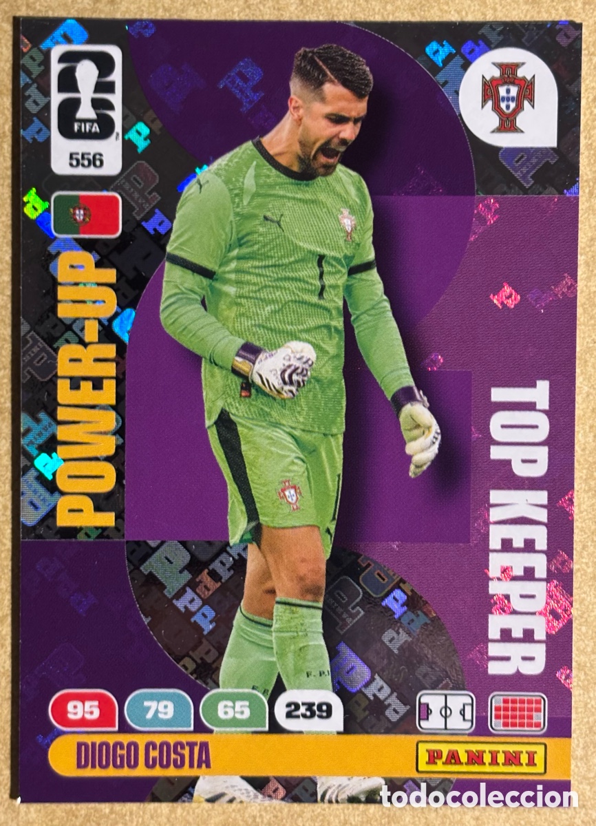Cromos de F&uacute;tbol: DIOGO COSTA (PORTUGAL). CARTA POWER-UP TOP KEEPER PANINI ADRENALYN XL FIFA WORLD CUP 2026. #556