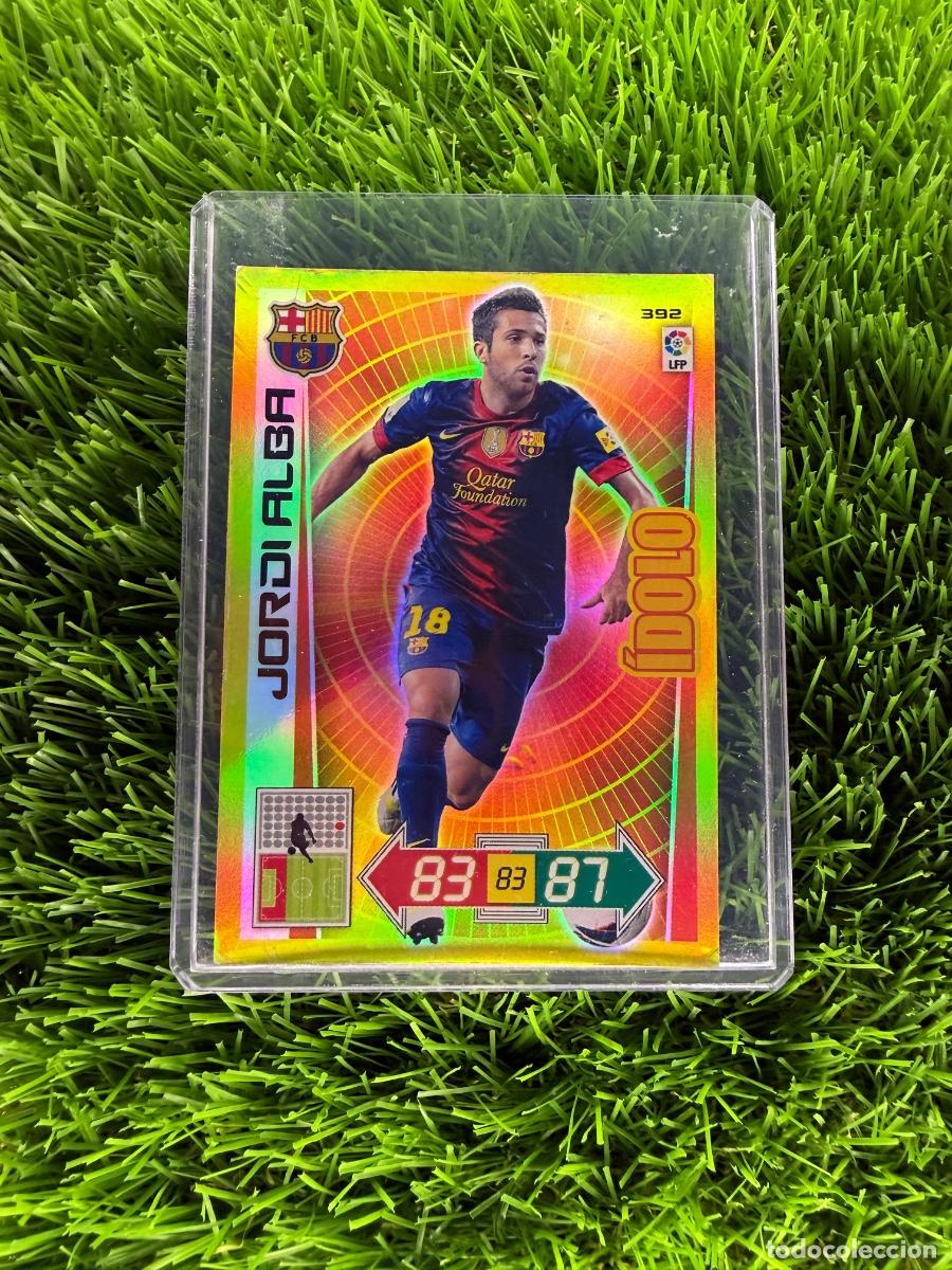 Cromos de F&uacute;tbol: N&ordm; 392 Jordi Alba &Iacute;dolo FC Barcelona Adrenalyn XL 12 13