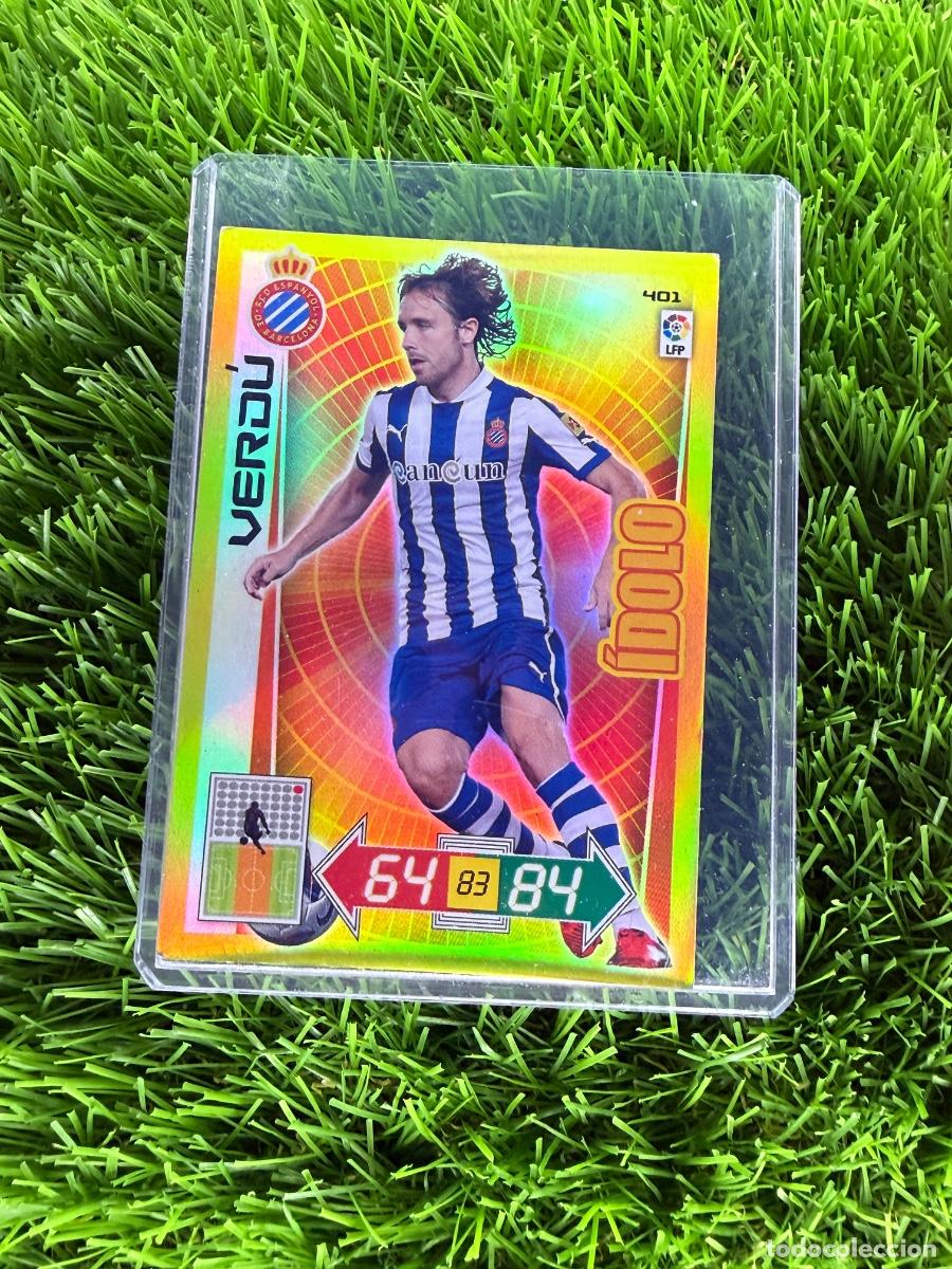 Cromos de F&uacute;tbol: N&ordm; 401 Verd&uacute; &Iacute;dolo RCD Espanyol Adrenalyn XL 12 13