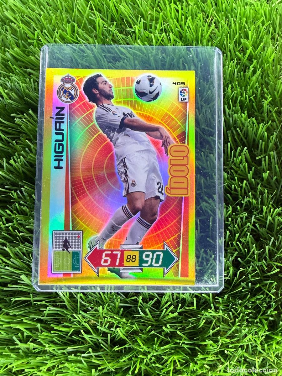 Cromos de F&uacute;tbol: N&ordm; 409 Higua&iacute;n &Iacute;dolo Real Madrid CF Adrenalyn XL 12 13