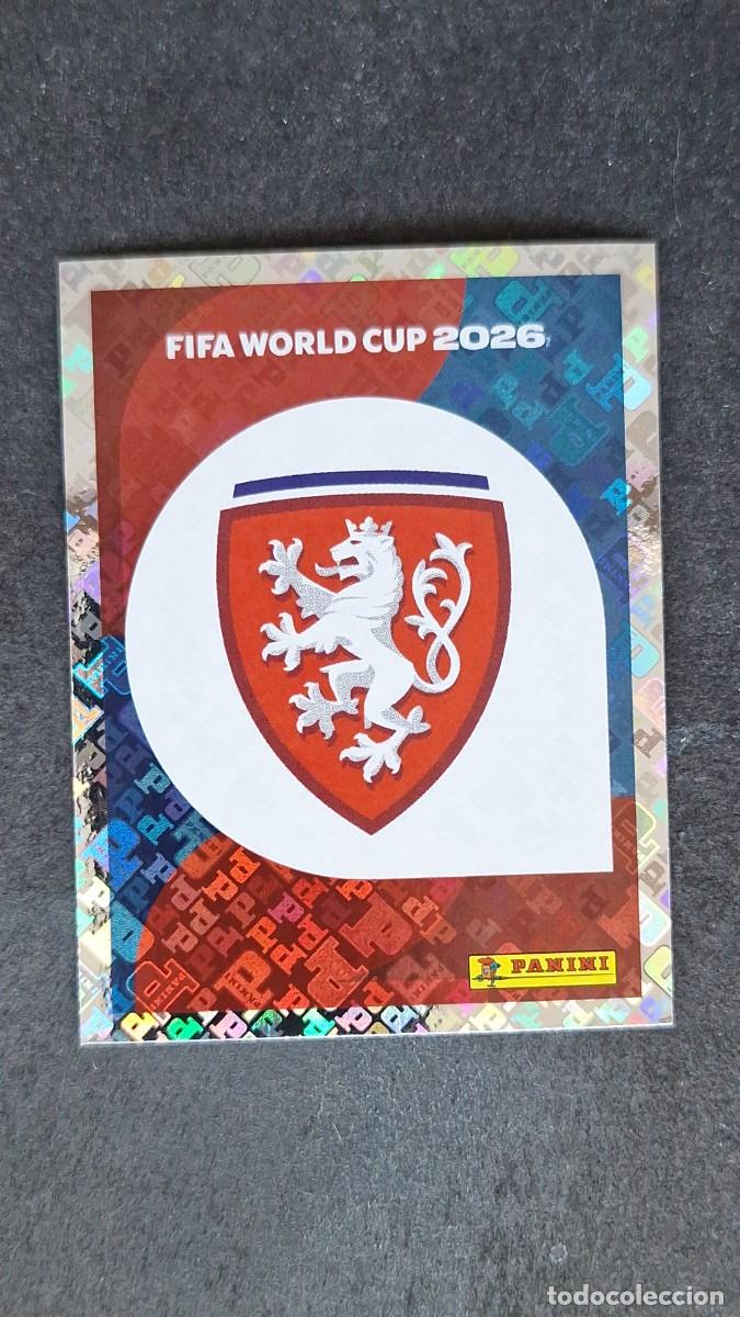 Cromos de F&uacute;tbol: L1 ESCUDO SELECCION REPUBLICA CHECA 1 MUNDIAL FIFA WORLD CUP 2026 PANINI NUNCA PEGADO SIN PEGAR