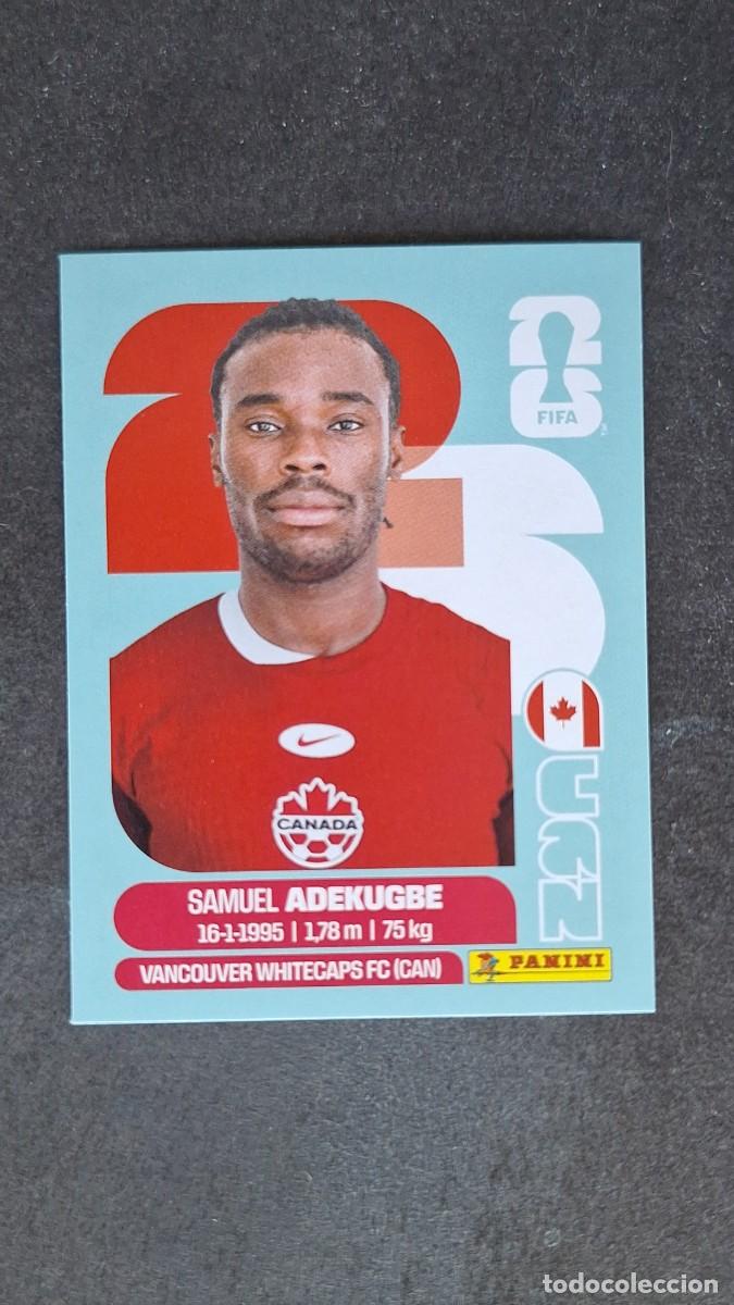 Cromos de F&uacute;tbol: L1 ADEKUGBE SELECCION CANADA 5 MUNDIAL FIFA WORLD CUP 2026 PANINI NUNCA PEGADO SIN PEGAR
