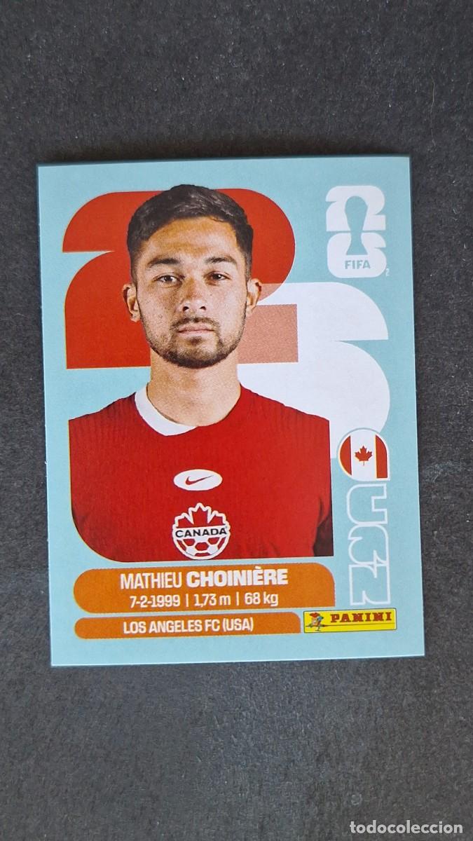 Cromos de F&uacute;tbol: L1 CHOINIERE SELECCION CANADA 15 MUNDIAL FIFA WORLD CUP 2026 PANINI NUNCA PEGADO SIN PEGAR