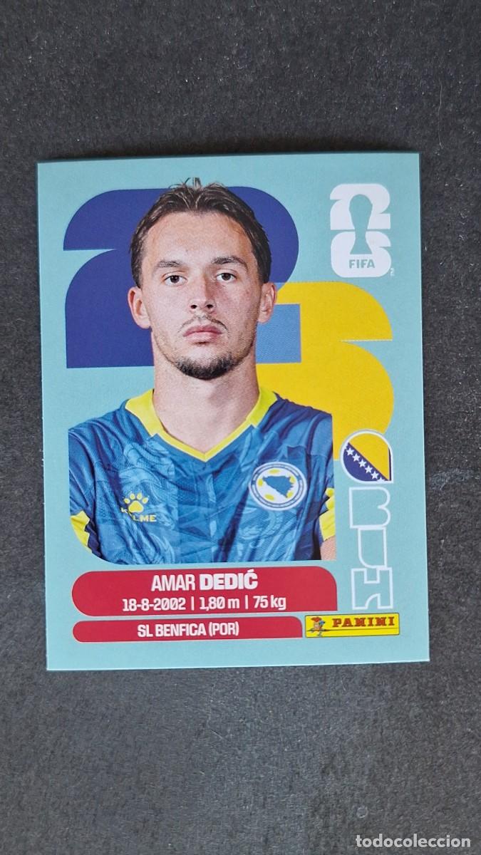Cromos de F&uacute;tbol: L1 DEDIC SELECCION BOSNIA 3 MUNDIAL FIFA WORLD CUP 2026 PANINI NUNCA PEGADO SIN PEGAR