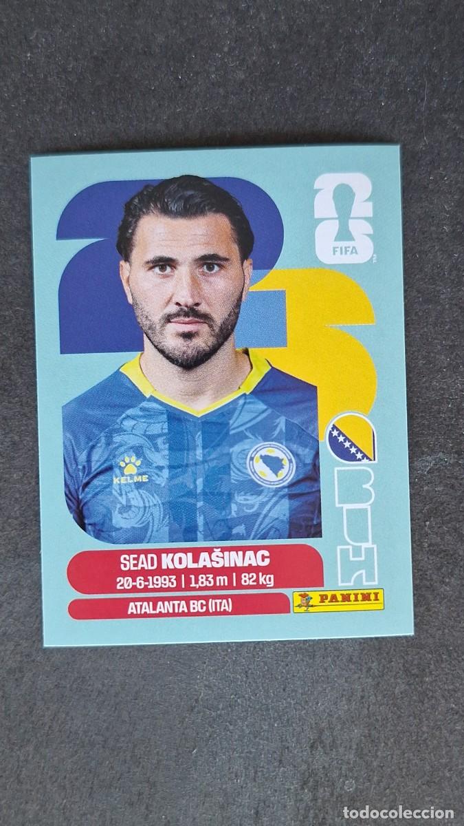 Cromos de F&uacute;tbol: L1 KOLASINAC SELECCION BOSNIA 4 MUNDIAL FIFA WORLD CUP 2026 PANINI NUNCA PEGADO SIN PEGAR