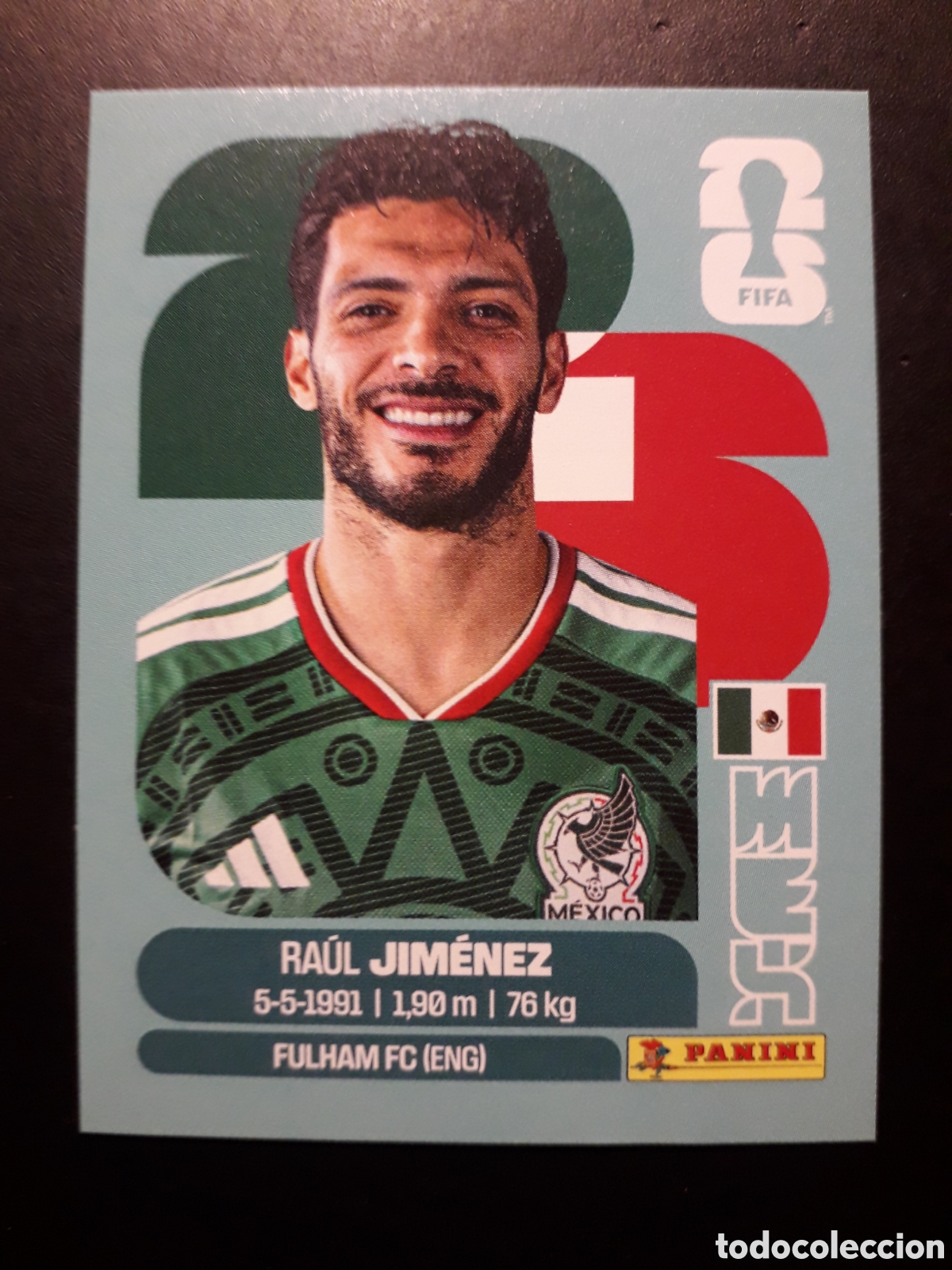Cromos de Futebol: JIM&Eacute;NEZ M&Eacute;XICO MEX 17 MUNDIAL F&Uacute;TBOL 2026 FIFA WORLD CUP PANINI SIN PEGAR PEDIDO M&Iacute;NIMO 3&euro;