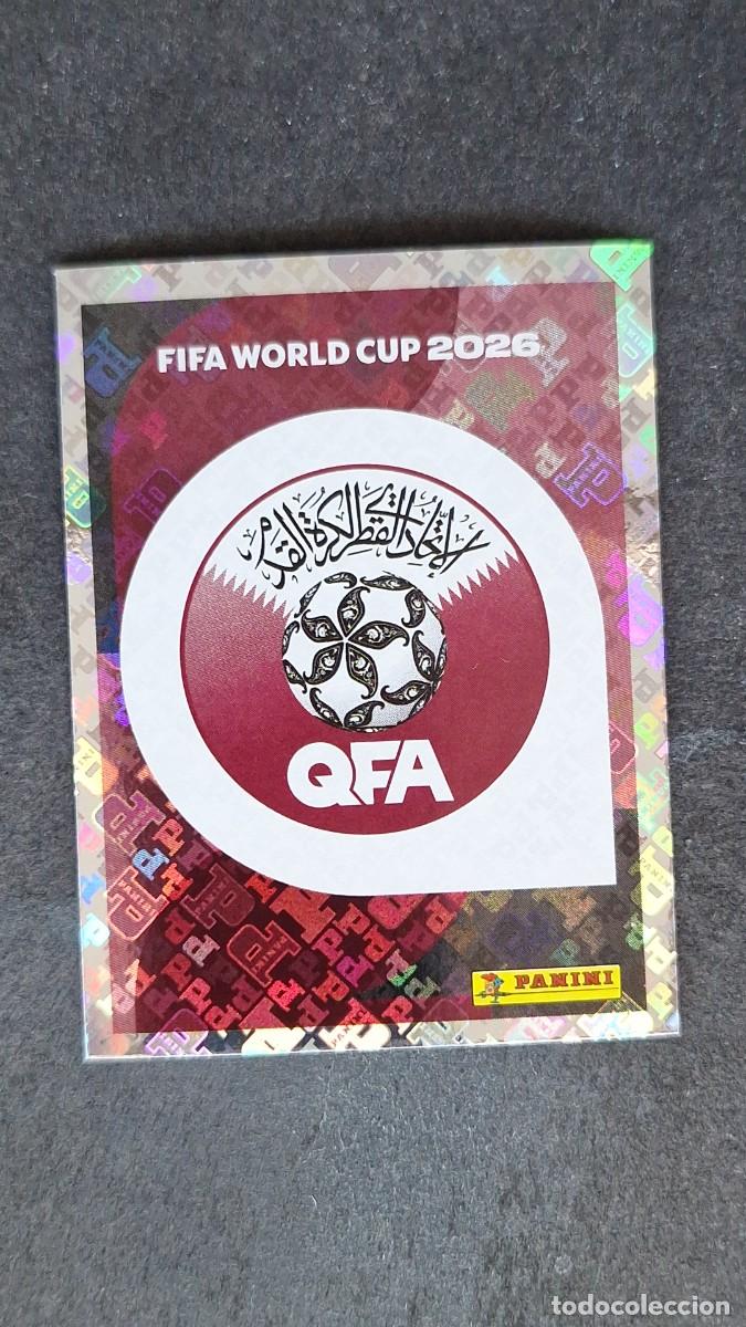 Figurine di Calcio: L1 ESCUDO SELECCION QATAR 1 MUNDIAL FIFA WORLD CUP 2026 PANINI NUNCA PEGADO SIN PEGAR