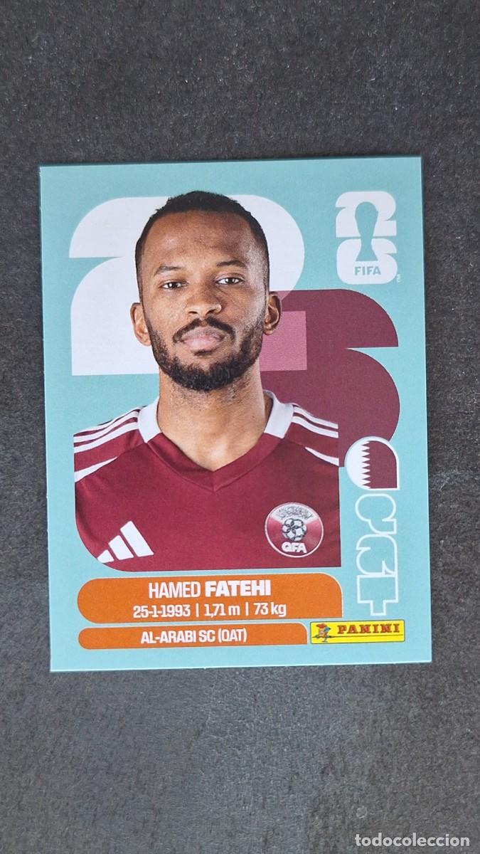 Figurine di Calcio: L1 FATEHI SELECCION QATAR 12 MUNDIAL FIFA WORLD CUP 2026 PANINI NUNCA PEGADO SIN PEGAR