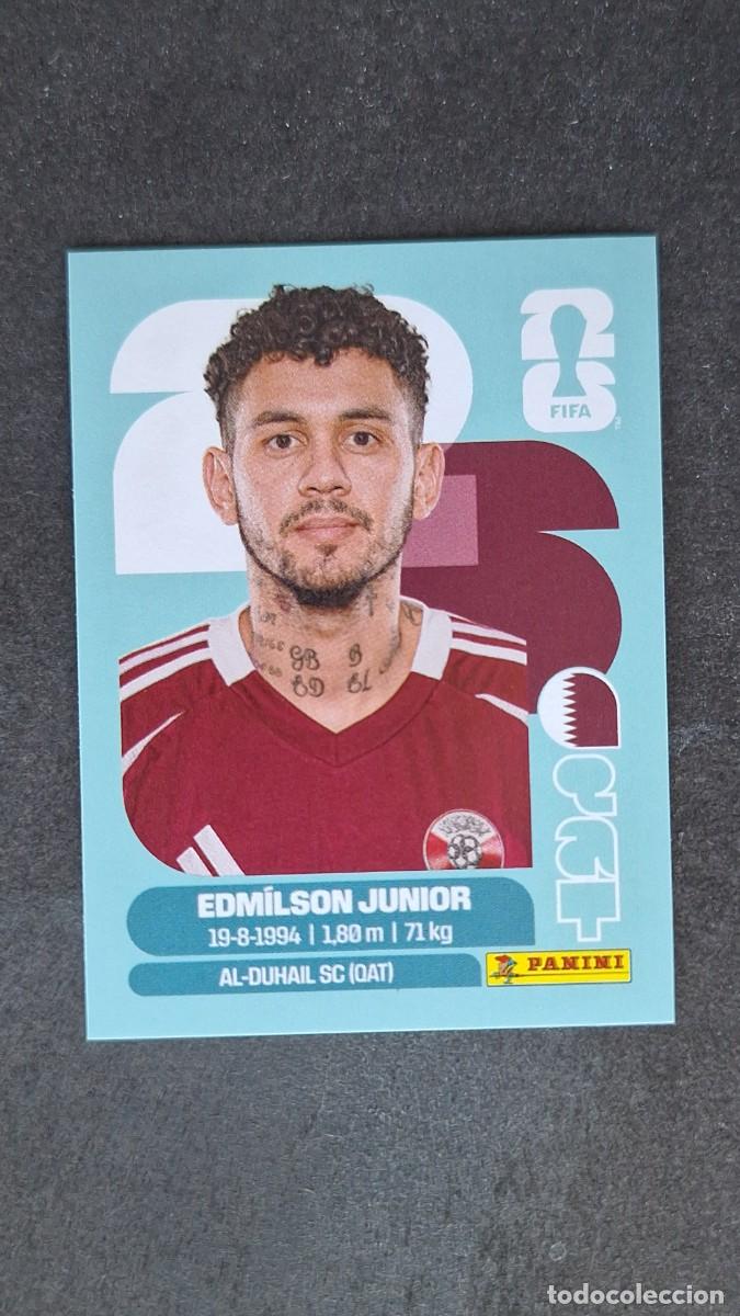 Cromos de F&uacute;tbol: L1 EDMILSON JUNIOR SELECCION QATAR 17 MUNDIAL FIFA WORLD CUP 2026 PANINI NUNCA PEGADO SIN PEGAR
