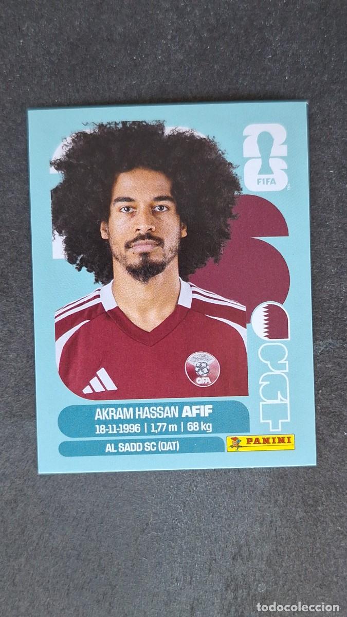 Cromos de F&uacute;tbol: L1 AFIF SELECCION QATAR 18 MUNDIAL FIFA WORLD CUP 2026 PANINI NUNCA PEGADO SIN PEGAR