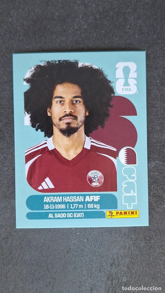 Cromos de F&uacute;tbol: L1 AFIF SELECCION QATAR 18 MUNDIAL FIFA WORLD CUP 2026 PANINI NUNCA PEGADO SIN PEGAR