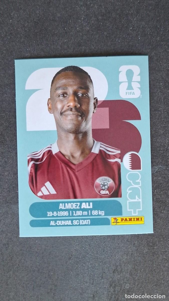 Cromos de F&uacute;tbol: L1 ALMOEZ ALI SELECCION QATAR 20 MUNDIAL FIFA WORLD CUP 2026 PANINI NUNCA PEGADO SIN PEGAR