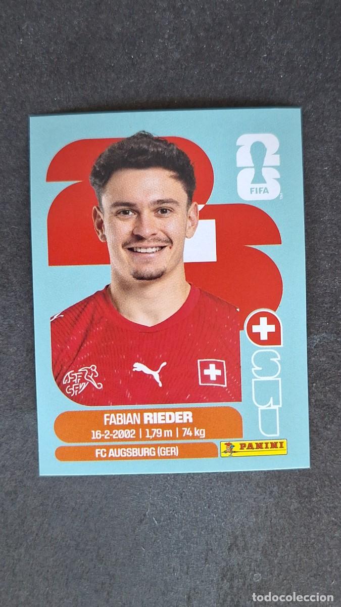 Cromos de F&uacute;tbol: L1 RIEDER SELECCION SUIZA 12 MUNDIAL FIFA WORLD CUP 2026 PANINI NUNCA PEGADO SIN PEGAR