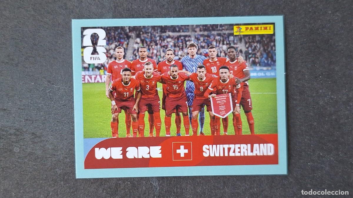Cromos de F&uacute;tbol: L1 EQUIPO SELECCION SUIZA 13 MUNDIAL FIFA WORLD CUP 2026 PANINI NUNCA PEGADO SIN PEGAR