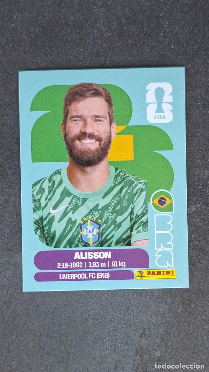 Cromos de F&uacute;tbol: L1 ALISSON SELECCION BRASIL 2 MUNDIAL FIFA WORLD CUP 2026 PANINI NUNCA PEGADO SIN PEGAR