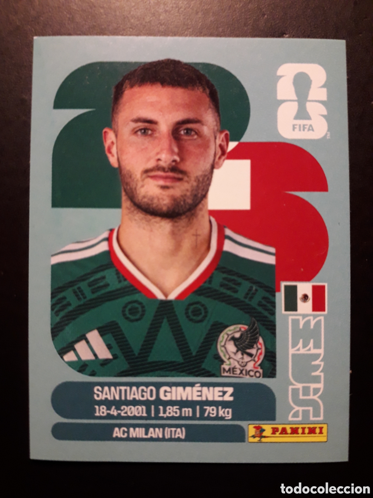 Cromos de F&uacute;tbol: GIM&Eacute;NEZ M&Eacute;XICO MEX 16 MUNDIAL F&Uacute;TBOL 2026 FIFA WORLD CUP PANINI SIN PEGAR PEDIDO M&Iacute;NIMO 3&euro;
