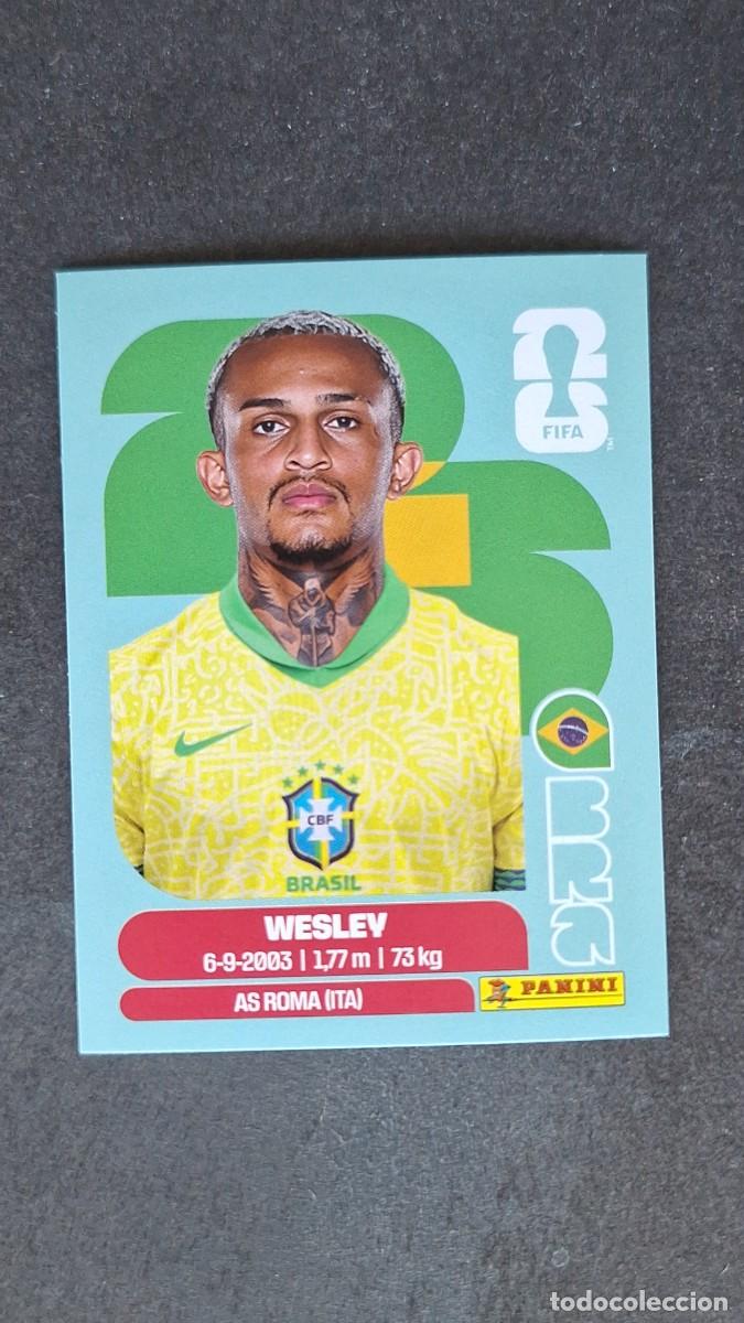 Cromos de F&uacute;tbol: L1 WESLEY SELECCION BRASIL 8 MUNDIAL FIFA WORLD CUP 2026 PANINI NUNCA PEGADO SIN PEGAR